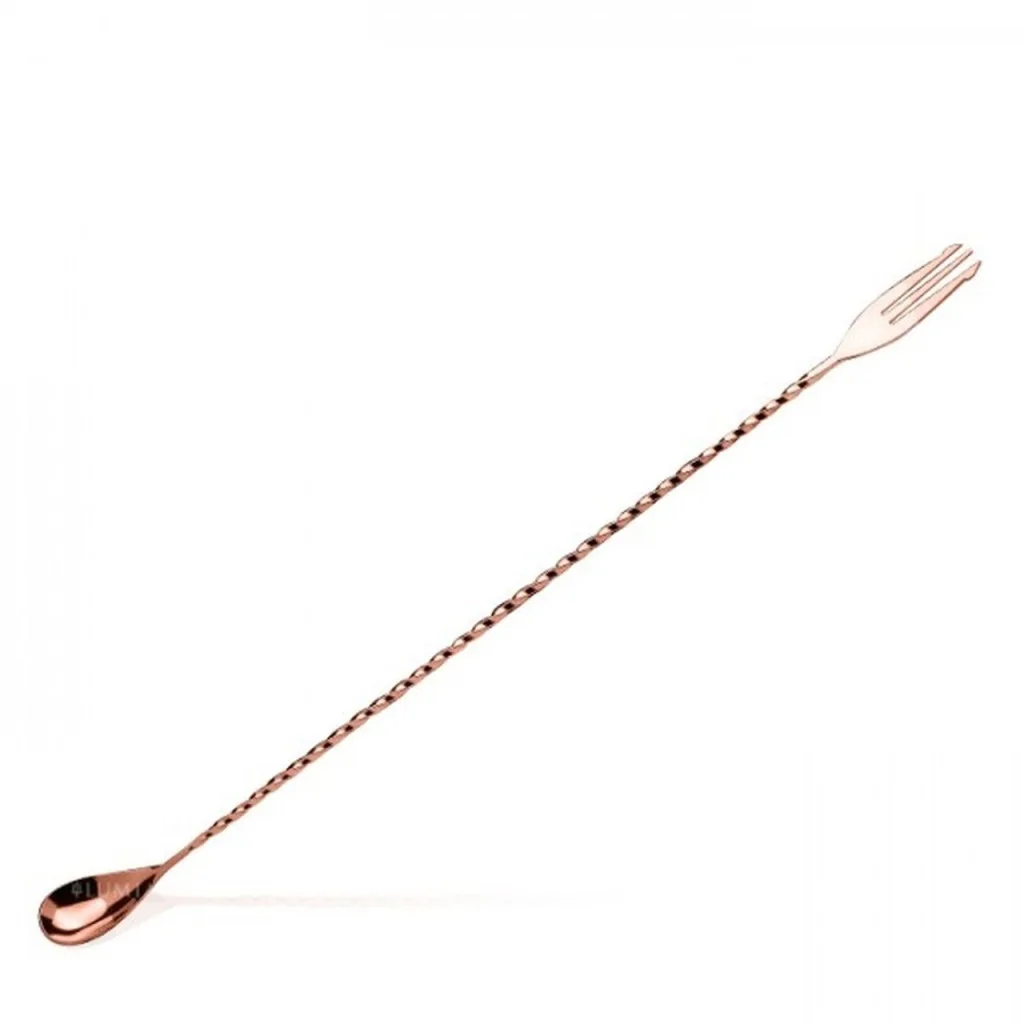 Bar Spoon Trident 40 Cm Rame Lumian