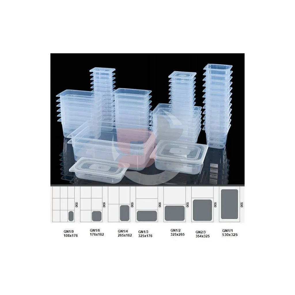 Bacinella Gastronorm GN 1/9 Polipropilene 17,6x10,8 cm