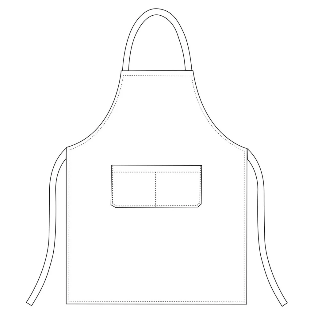 Grembiule Pettorina Flames Egochef