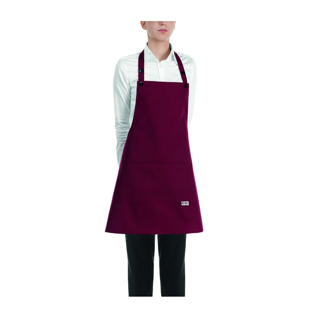 Grembiule Pettorina Short Bordeaux Egochef