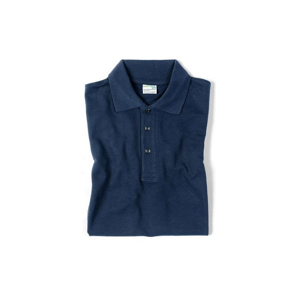 Polo Unisex Blu Navy Manica Corta Socim