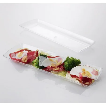 Vassoietto Krystal Party 18x6x1 cm 24 pz per Finger Food Leone