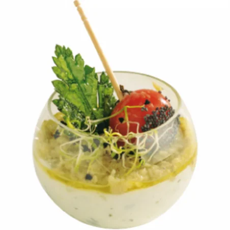 Coppetta Sfera Small Trasparente 5 pz per Finger Food Dampe