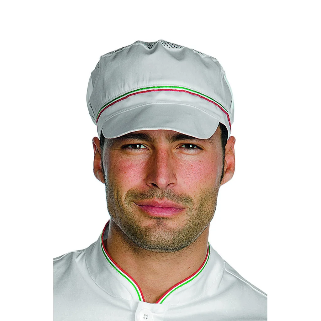 Cappello Charly Con Rete Bianco+tricolore Isacco