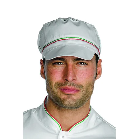 Cappello Charly Con Rete Bianco+tricolore Isacco