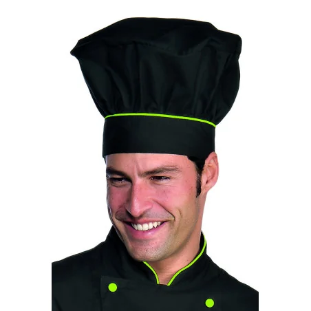 Cappello Cuoco Nero+mela Isacco