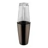 Shaker Boston Nero Con Bicchiere In Vetro Ilsa