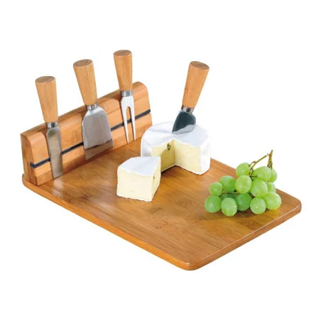 Tagliere Formaggio+posate Bamboo 30x20x8cm 