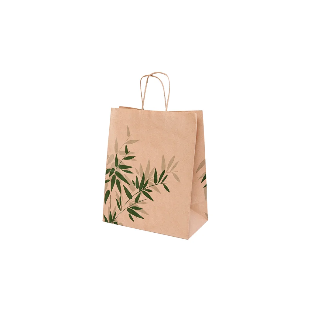 Sacchetti Sos Con Manici 26+14x32 Cm Feel Green - Kit 10 pz