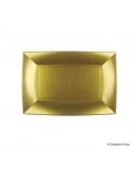Piatto Rettangolare Nice Oro 29x19 cm 12 pz Goldplast