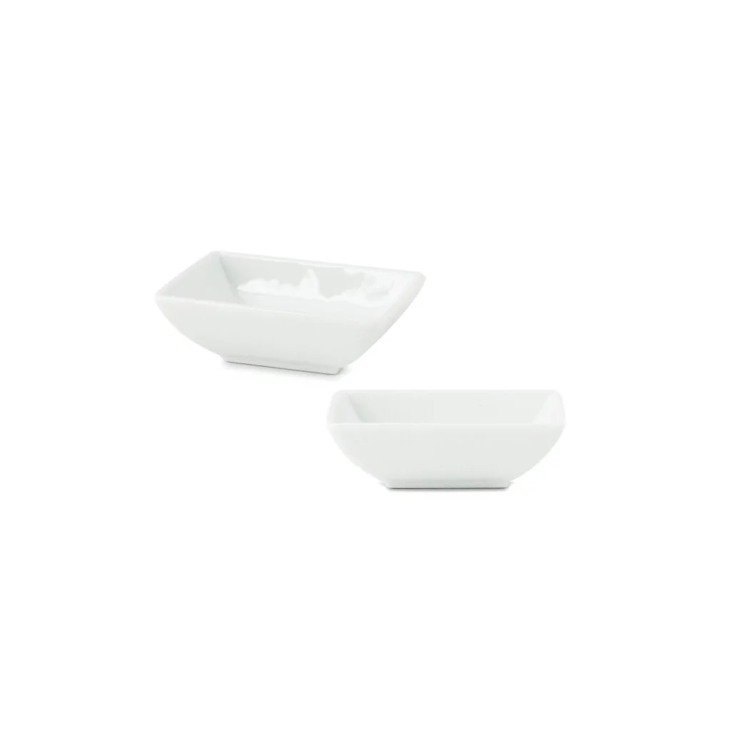 Coppetta Rettangolare Bianca 9x5,5 cm DT