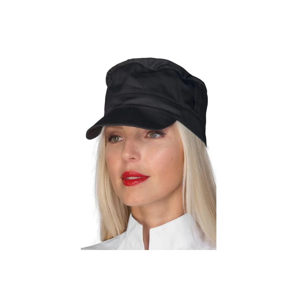 Cappello Charly Nero Con Rete Pol/cot ISACCO