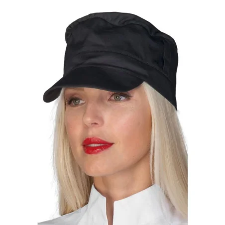 Cappello Charly Nero Con Rete Pol/cot ISACCO