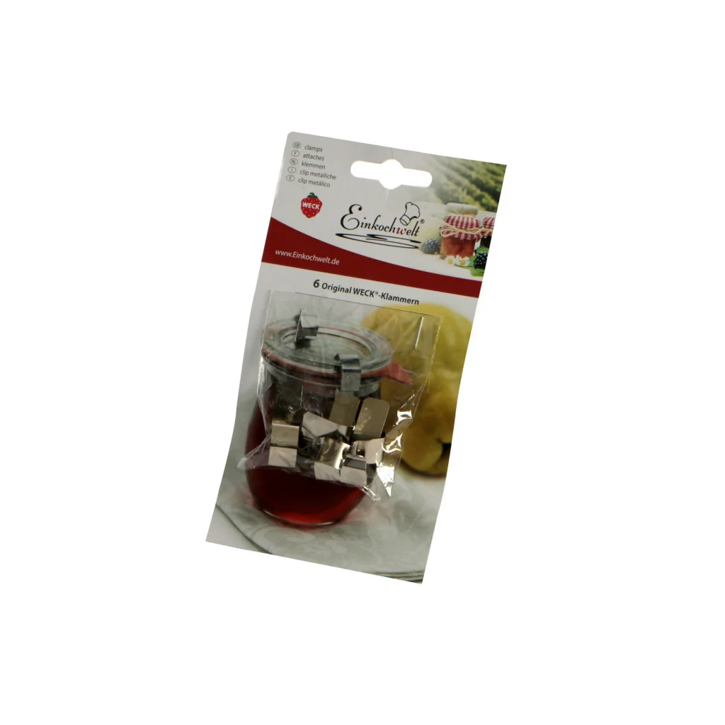 Kit 6 Clip Metalliche per Vasetti Weck DOSEN-ZENTRALE