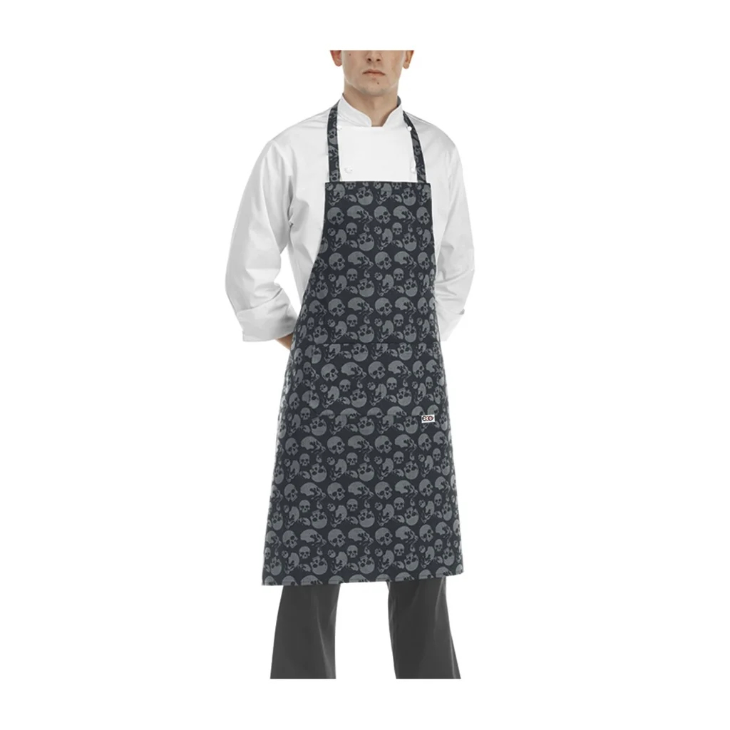 Grembiule Pettorina Bip Apron Skulls EGOCHEF