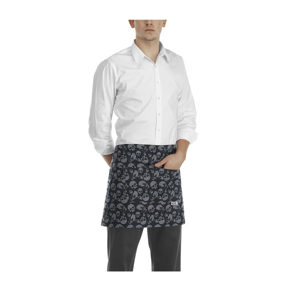 Grembiule Barman Skulls Cot 100% Egochef