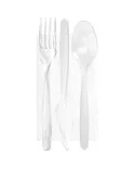 Tris Trasparenti Lux Forchetta/Coltello/Cucchiaio 500 pz DT