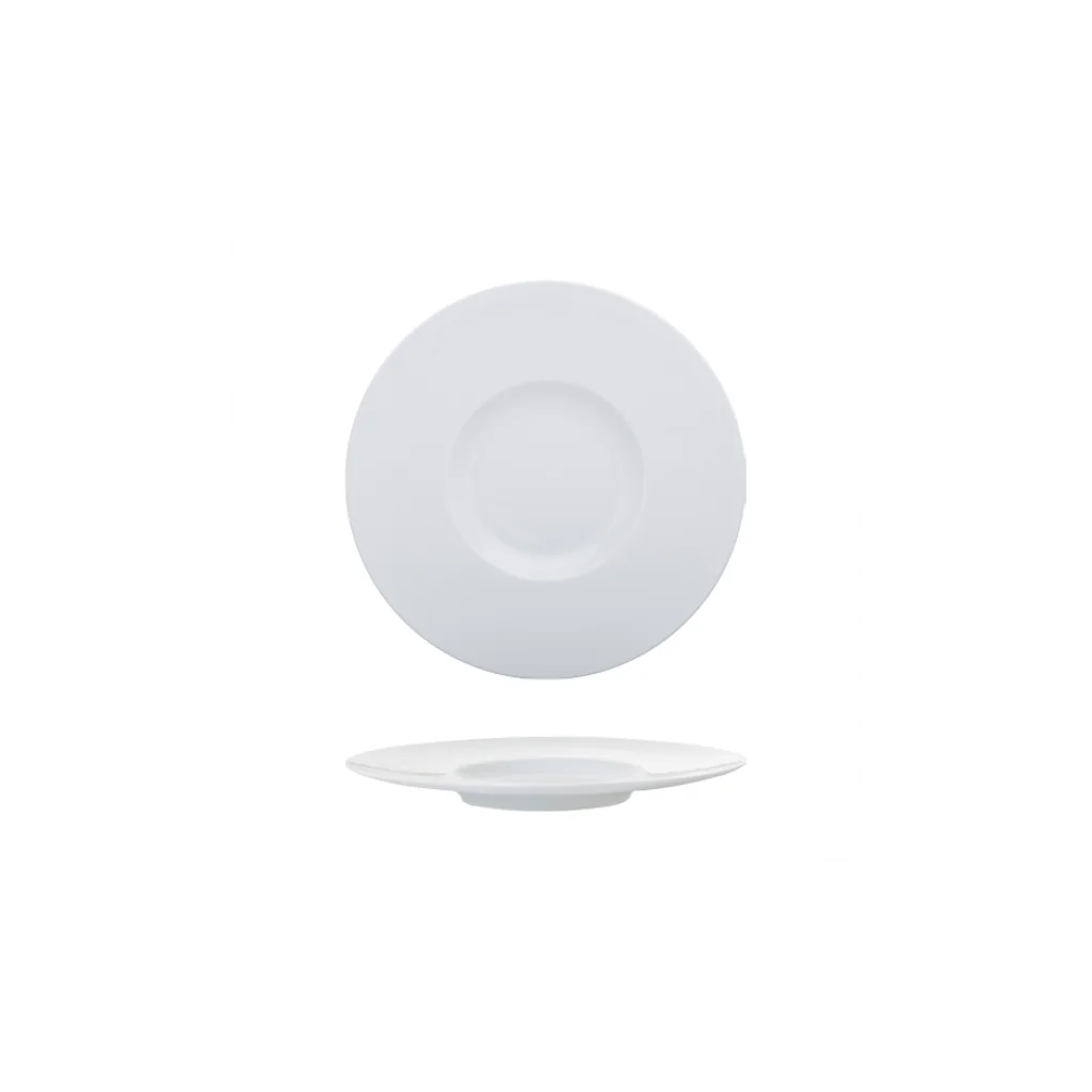 Piatto Piano Madrid Bianco in Porcellana Ø 31,8 cm Gural