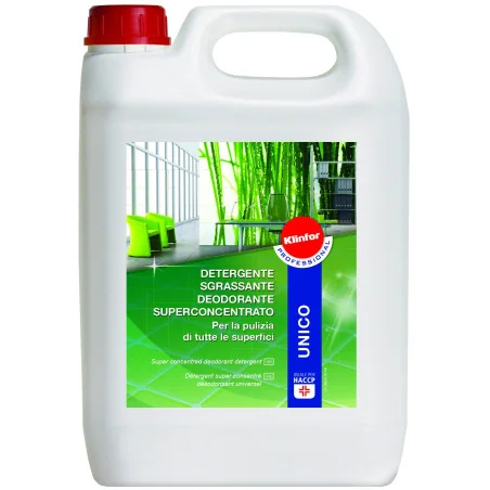 Detergente per Pavimenti Lucidi Unico 5 kg Klinfor per PVC e Gress