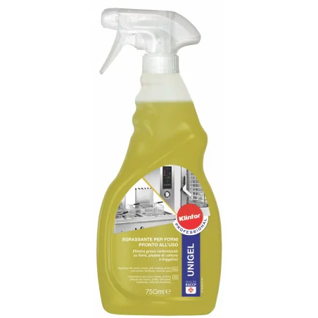 Detergente Sgrassatore Unigel per Cappe e Forni da 750 ml Klinfor
