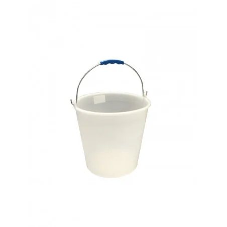 Secchio Plastica Bianco da 12 lt Lavapavimenti e Alimenti Mobilplastic