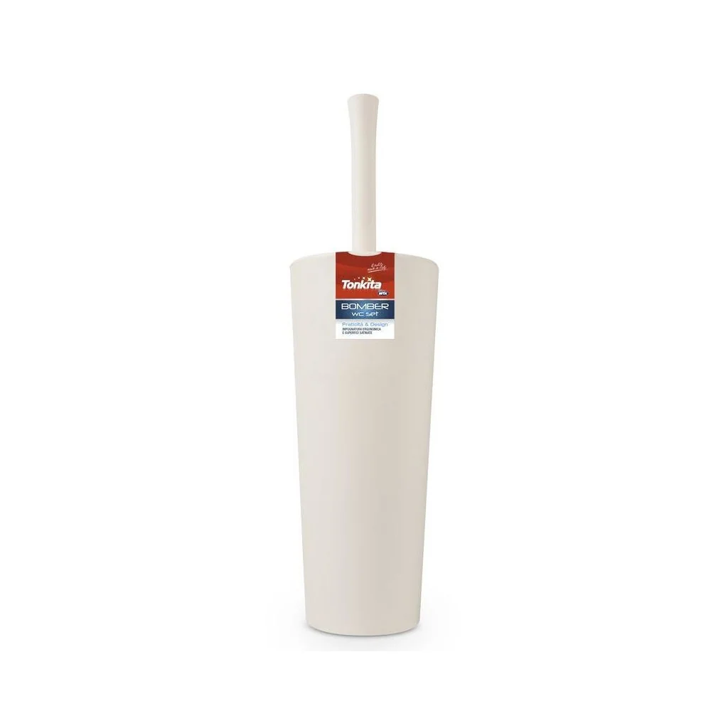 Set Wc Porta Scopino Bomber Bianco Tonkita Arix