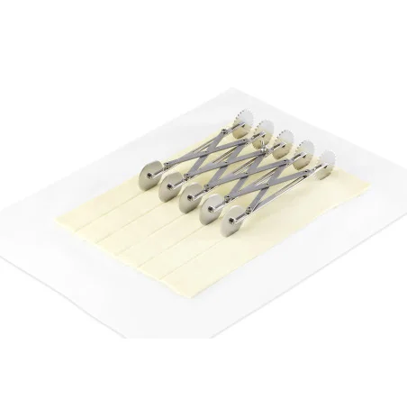 Tagliapasta Liscia E Ondulata 5 Ruote Ø 5,5 Acciaio Inox Thermohauser