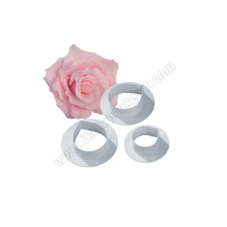 Kit 3 Cutter Fiore Rosa 32x29 – 39x34 – 47x40 mm Martellato