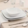 Piatto Pane Mimoza Bianco in Porcellana 16x16 cm Gural