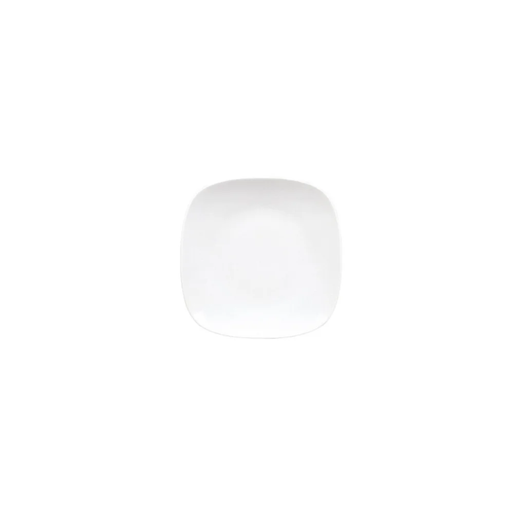Piatto Pane Mimoza Bianco in Porcellana 16x16 cm Gural