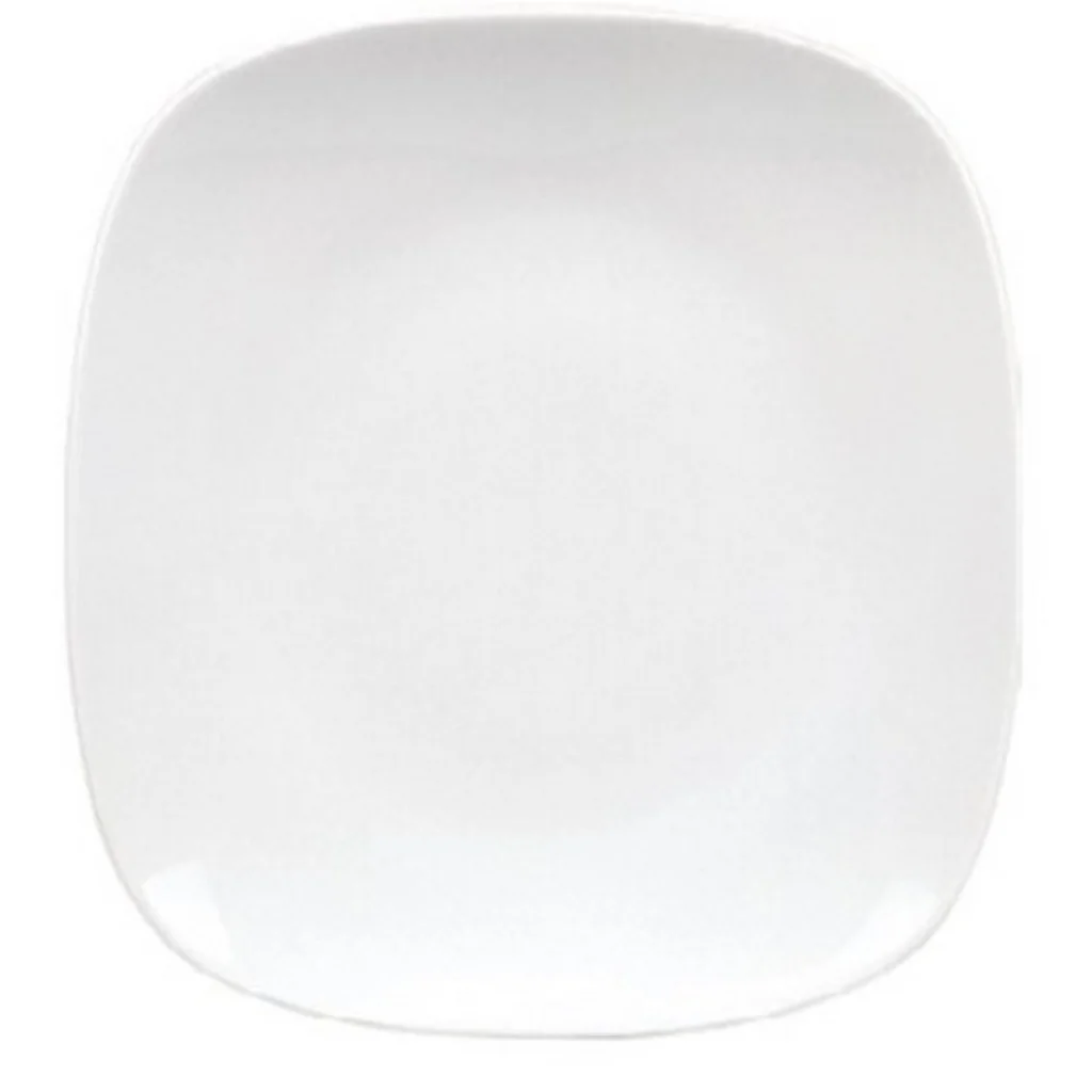 Piatto Frutta Mimoza Bianco in Porcellana 18x18 cm Gural
