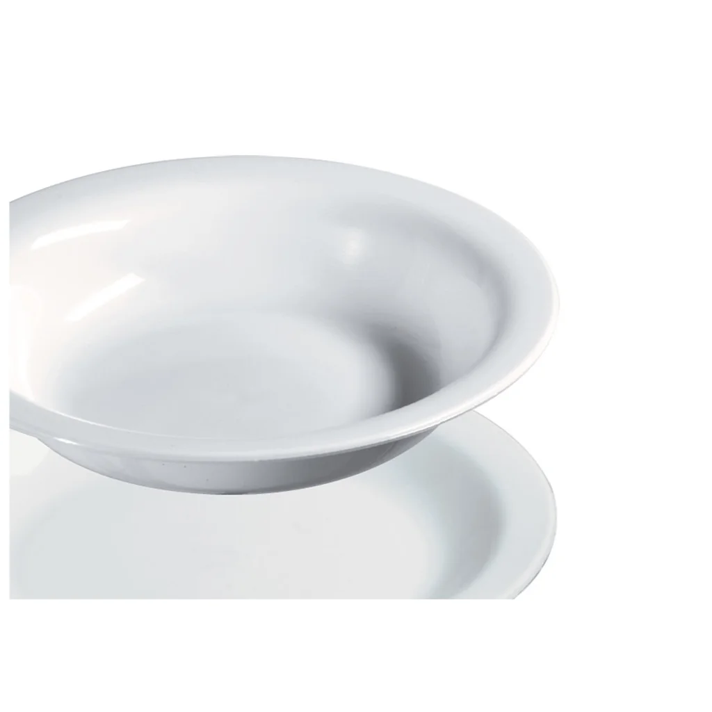 Piatto Piano Bianco in Polipropilene Ø 23 cm Giganplast