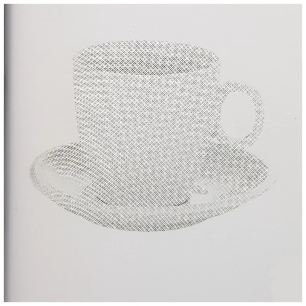 Piattino Tazza Colazione Tim Bianco in Porcellana