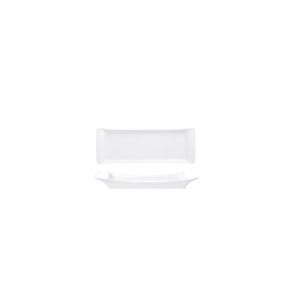 Vassoio Milano Bianco in Porcellana 44x17 cm Gural