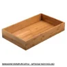 Vassoio Ambra Bianco in Melamina 41,5x28x2 cm per Base Asia Leone
