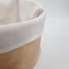 Cestino Portapane Aurora Beige/Bianco in Cotone