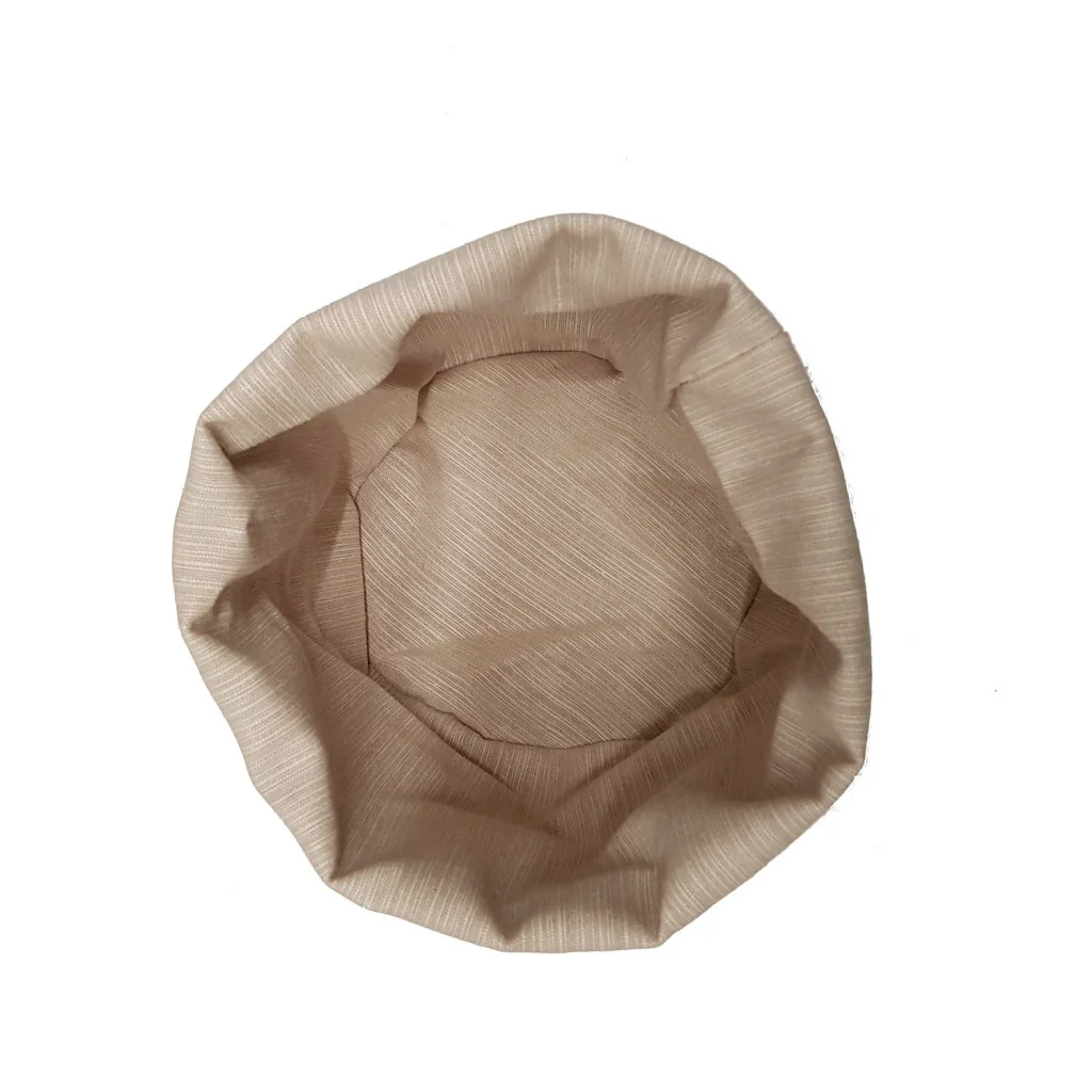 Cestino Portapane Aurora Marrone/Beige in Cotone Ø 14 cm