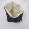 Cestino Portapane Tondo in Ecopelle Marrone 14 cm Yegam