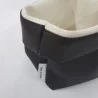 Cestino Portapane Tondo in Ecopelle Marrone 14 cm Yegam
