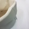 Cestino Portapane Tondo in Ecopelle Grigio Perla 14 cm Yegam