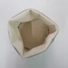 Cestino Portapane Tondo in Ecopelle Grigio Perla 14 cm Yegam