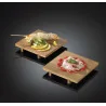 Vassoio Sushi Bamboo Nero 15x15 cm Leone