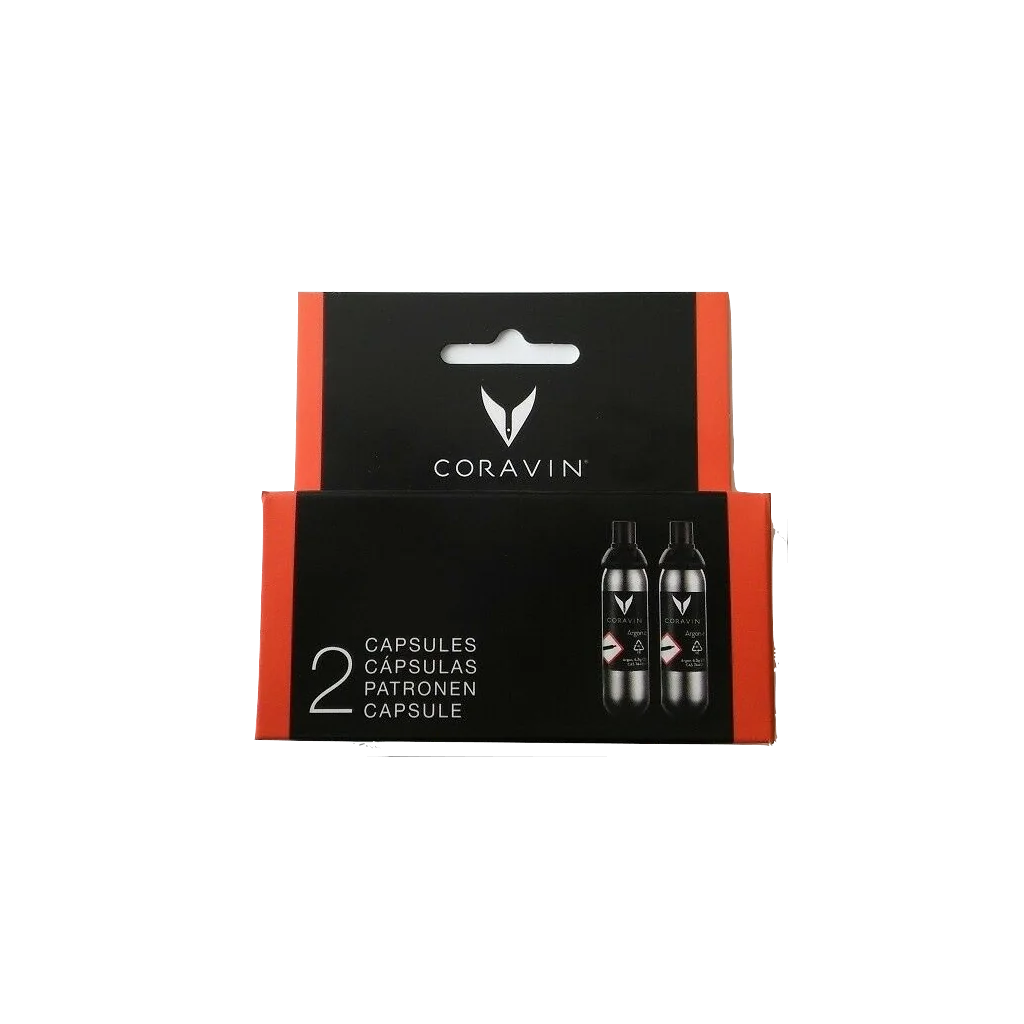 Kit 2 Capsule Gas per Sistema di Mescita Vino Coravin
