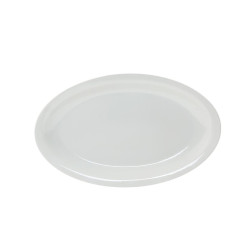 Roma Oval White Plate 24 cm