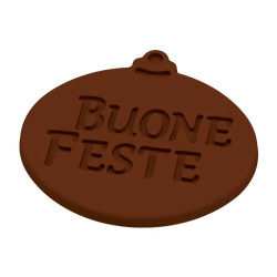 Plaque Labels Happy Holidays Chocolate