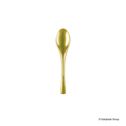 Cucchiaino Dessert Fly Oro da 14,5 cm 50 pz Gold Plast