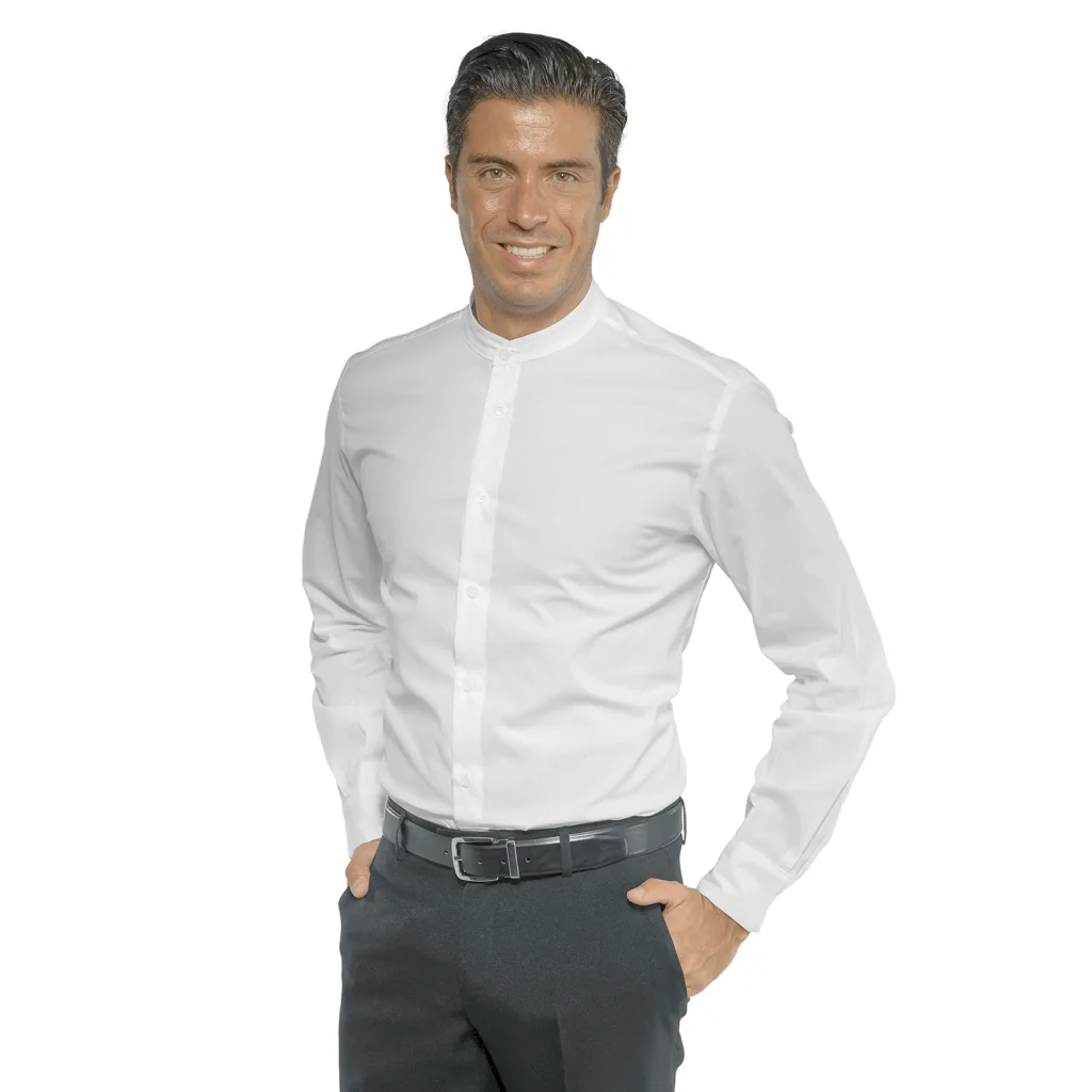 Camicia Detroit Stretch Bianca Isacco