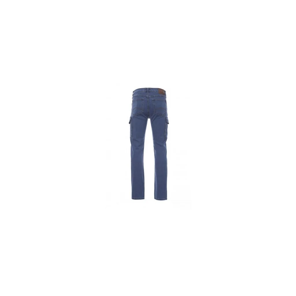 Pantalone Lavoro Uomo in Jeans Blu Elasticizzato Payper