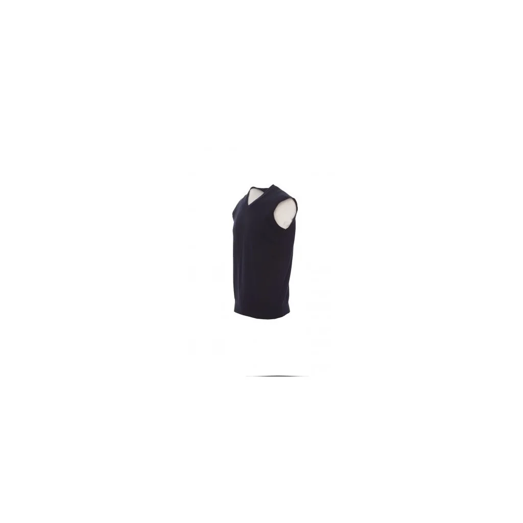 Gilet Cameriere Scollo A V Blu Navy in Misto Cotone Payper