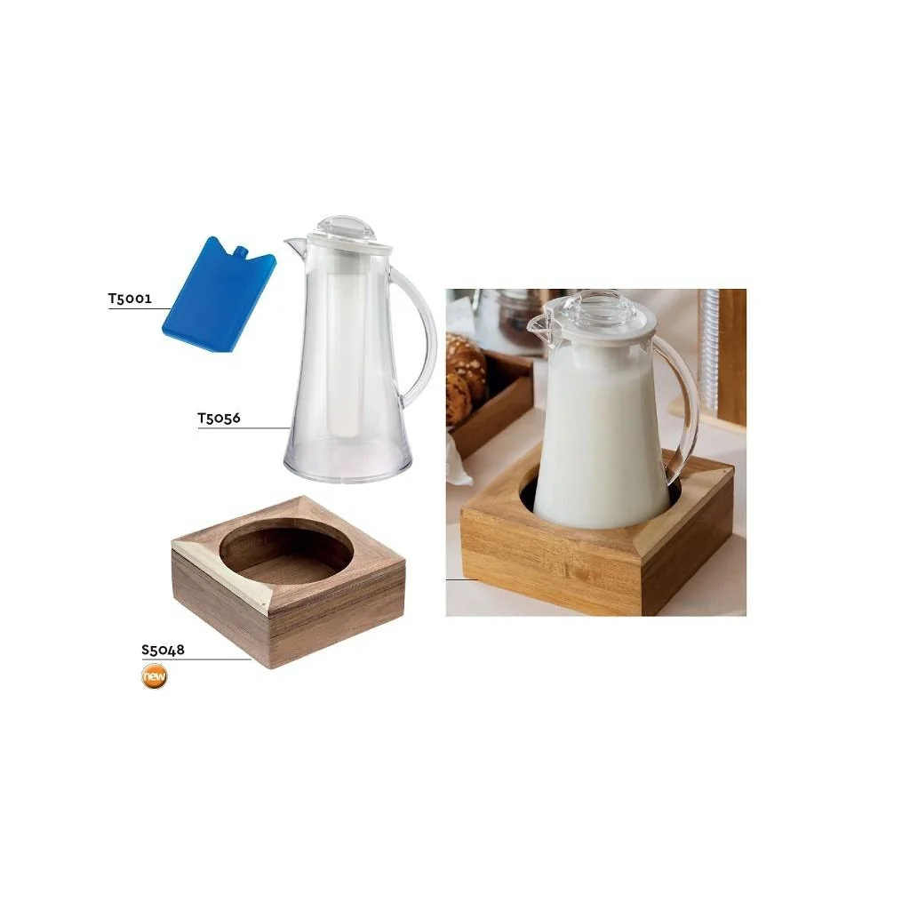 Caraffa Ametiste Regriferante 2 lt Con Coperchio per Buffet Leone